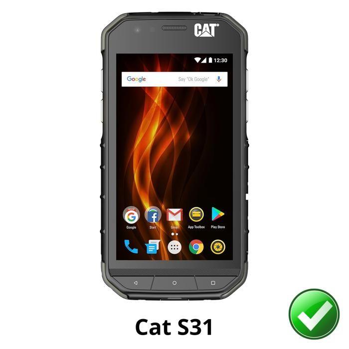 Screen Protector - Phonillico - Cat S31 - Pack of 2 - Ultra Thin - Scratch Resistant