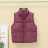 Disposable Vest Women's Autumn and Winter Fashion Stand-up Collar Warm Loose Cotton Waistcoat Outer Wear Vest