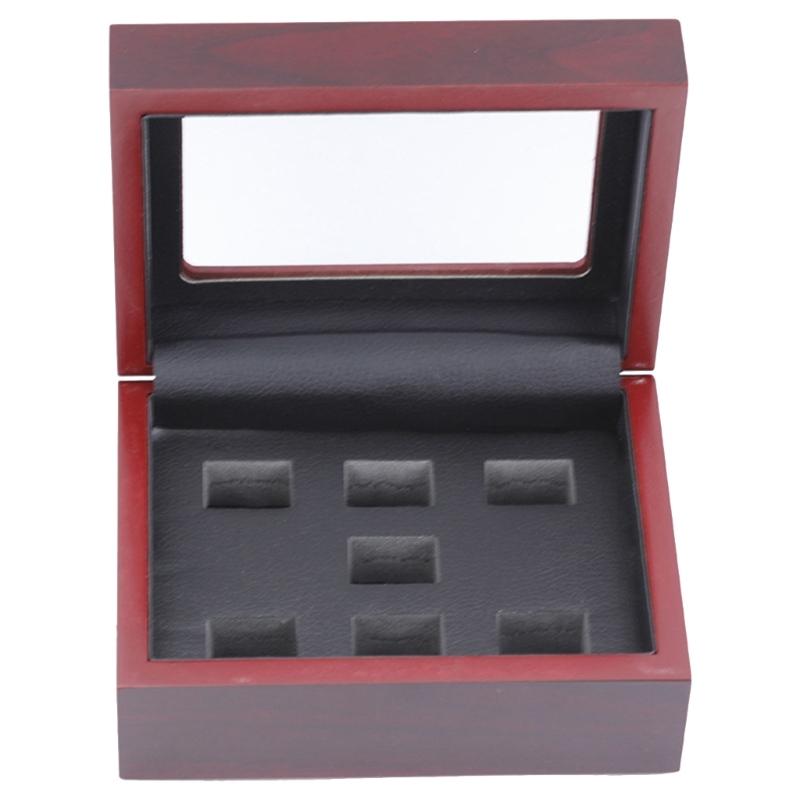 Cutie de expunere inel de campionat din lemn pentru inele sportive multiple, cutie de prezentare bijuterii, organizator depozitare memorabilii
