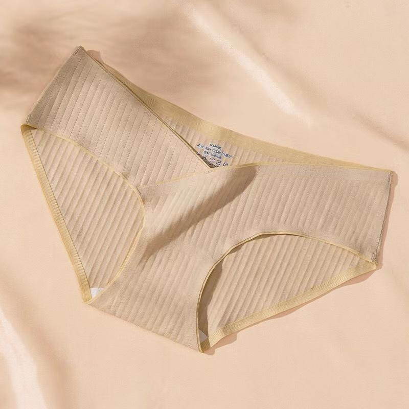 

Полосатый жаккардовый хлопок трусы для беременных с низкой талией бесшовное нижнее белье для беременных женщин женские трусы для беременных XL