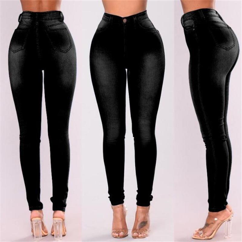 European and American Fashion Slim Fit Elastic Denim Women's Leggings
