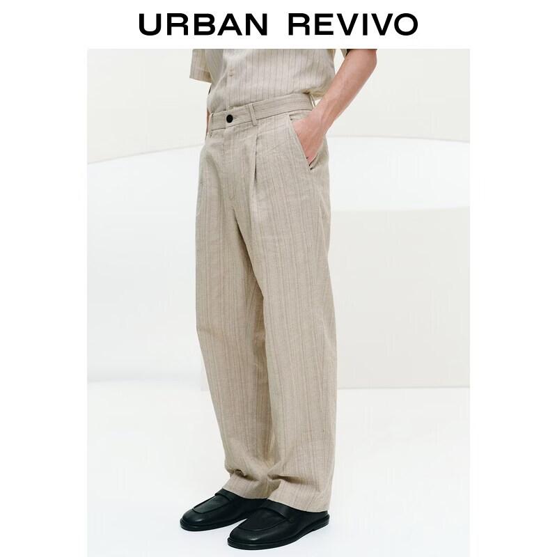 UR Men s Urban Series Linen Blend Straight-Leg Trousers 29
