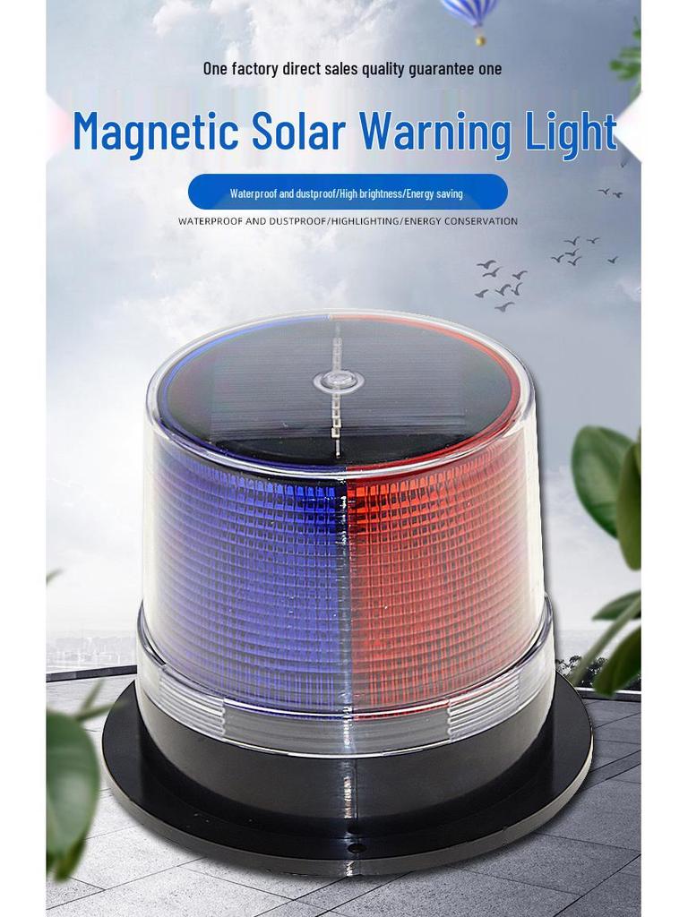 Magnetisches Solarbetriebenes Warnblitzlicht für Kräne, Fahrzeuge und den maritimen Einsatz