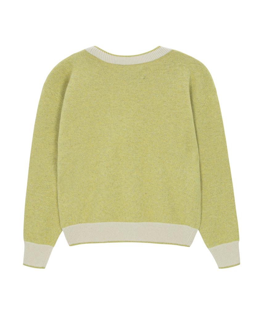Ungimmick Alpaca Wool Cardigan (Lime)