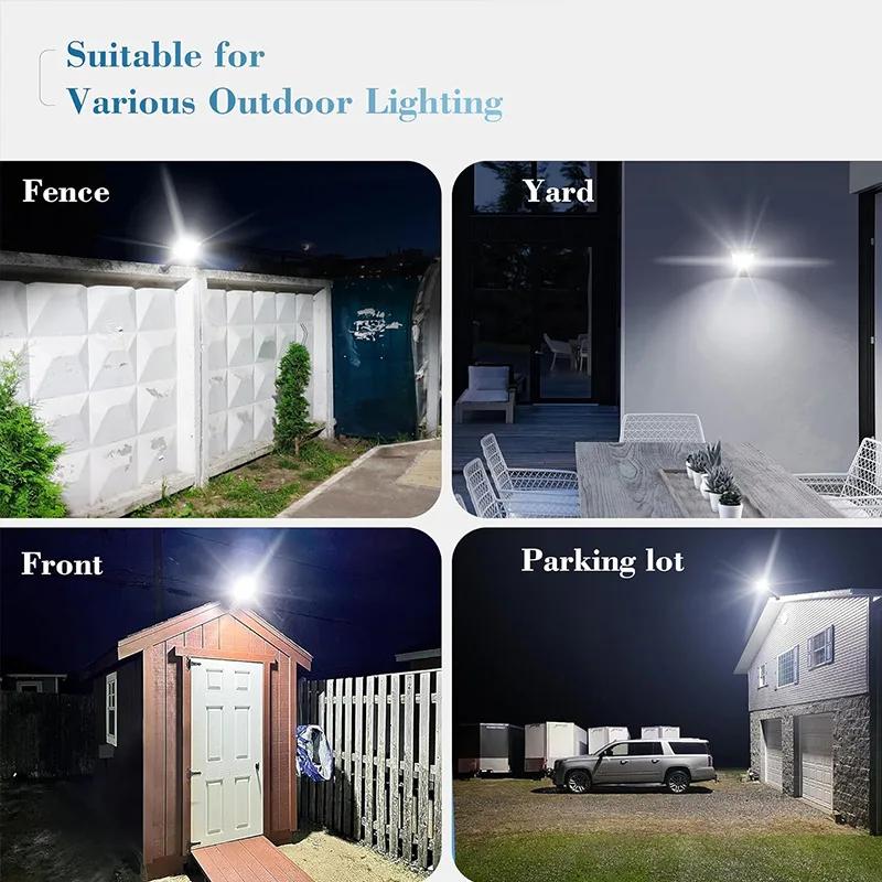 Powerful LED Solar Outdoor Led Courtyard Wall Lamp Rechargeable Human Body Induction Garden Terrace Garage Door Street Lighting