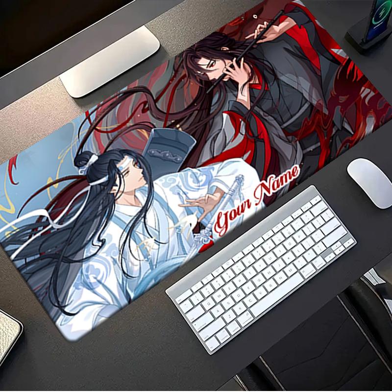 1PC Custom Name Epic Fantasy Duel Mouse Pad, Keyboard and Mouse Desk Pad, for Computer Notebook  Birthday Gift For Any Room Or Office