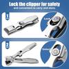 GJNL Nail Clippers for Men Thick Nails 2024 Upgrade Wide Jaw Opening Catcher No Splash Nail Clippers for Seniors Professional Ultra Sharp Nail Cutter