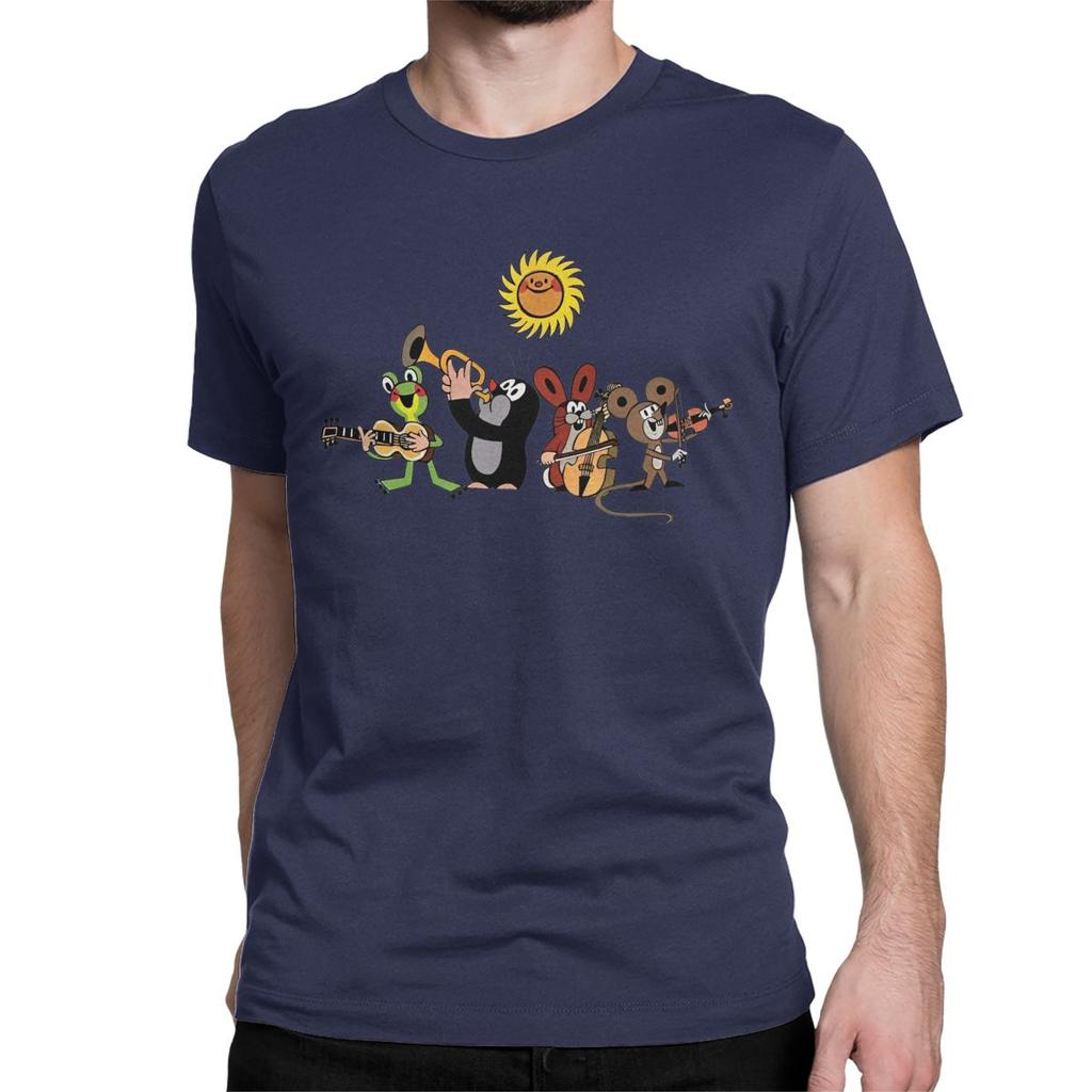 The Little Mole Friends T-Shirt Men Women 100% Cotton T Shirt Cartoon Friends Together Short Sleeve Tee Shirt Summer Clothes