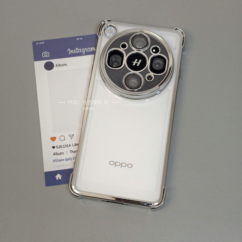 For OPPO Find X9 Ultra Case Luxury Electroplated Transparent Air Bag Silicone TPU Cover For OPPO Find X9Ultra Bumper Funda