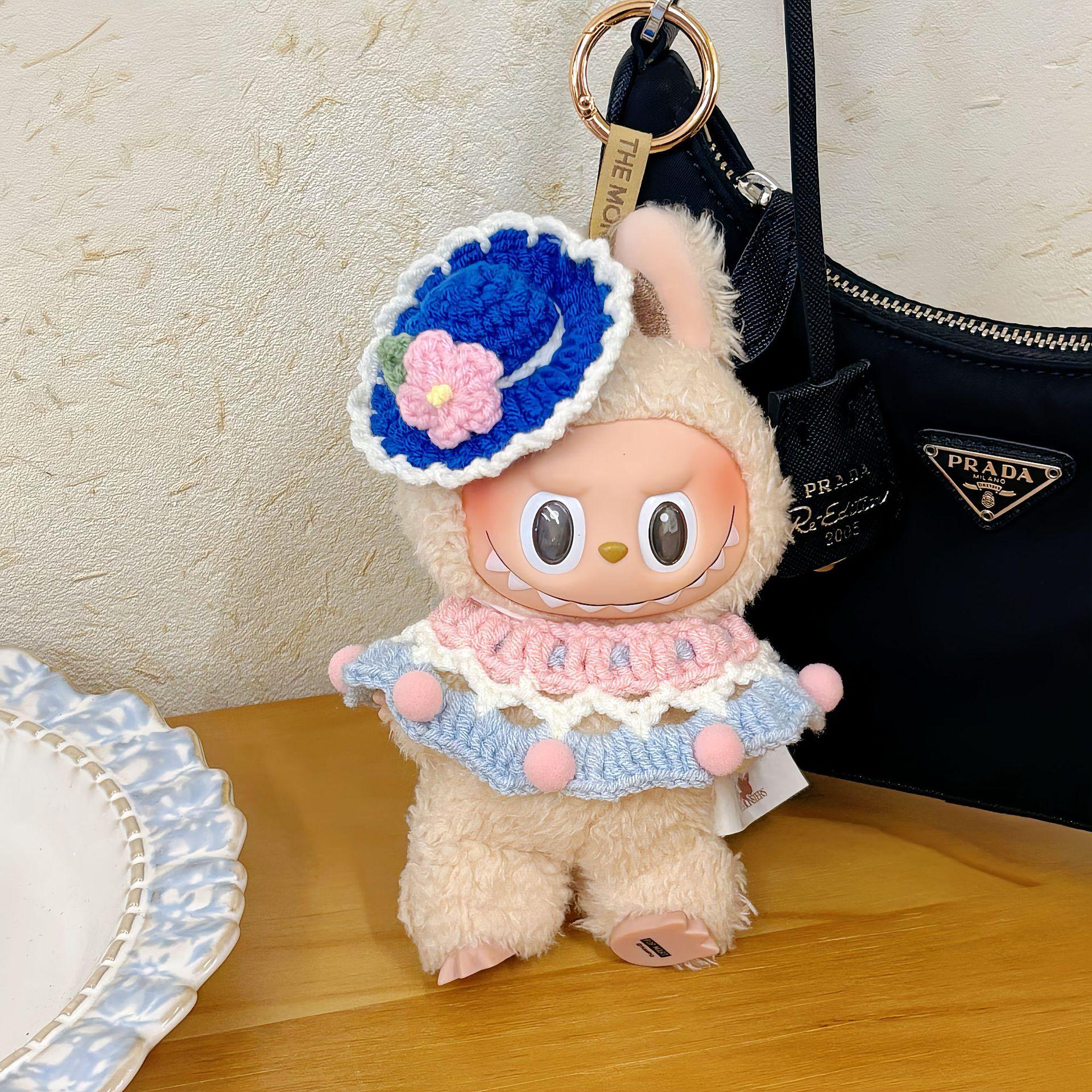 

Labubu Baby Clothes Plush Doll Vinyl Doll 17cm Clothing Accessories Set Baby Clothes Suitable for Labubu Handmade