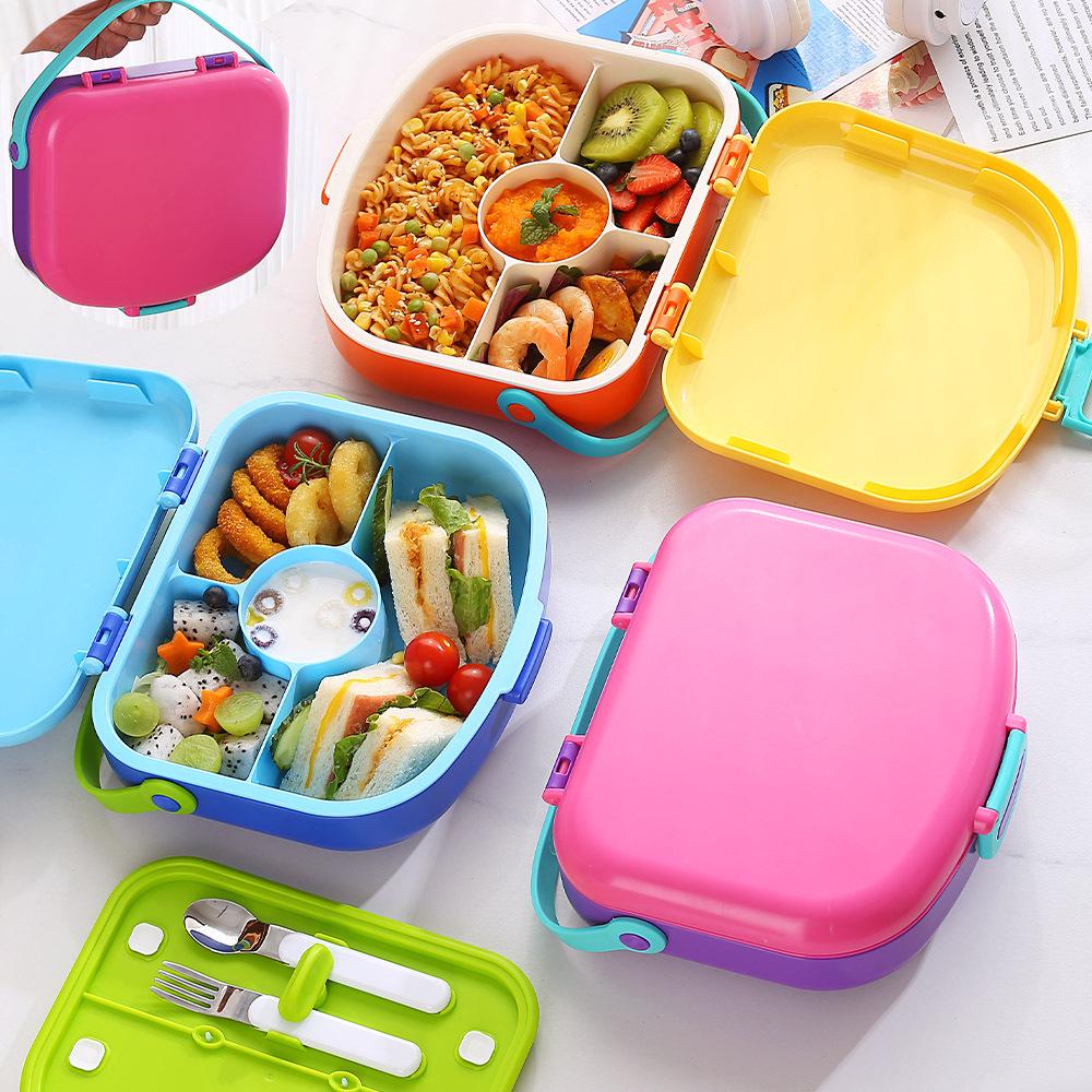 INS Compartmented Bento Lunch Box for Students and Children - Portable and Versatile Lunch Solution