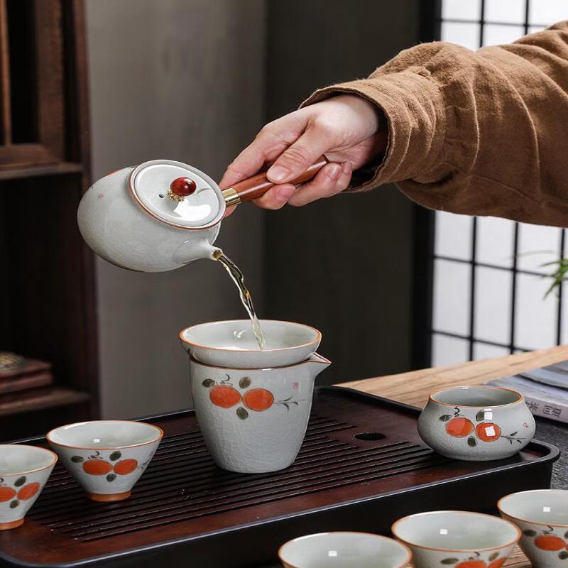 Chaxun Ge Kiln Gongfu 12-Piece Tea Set