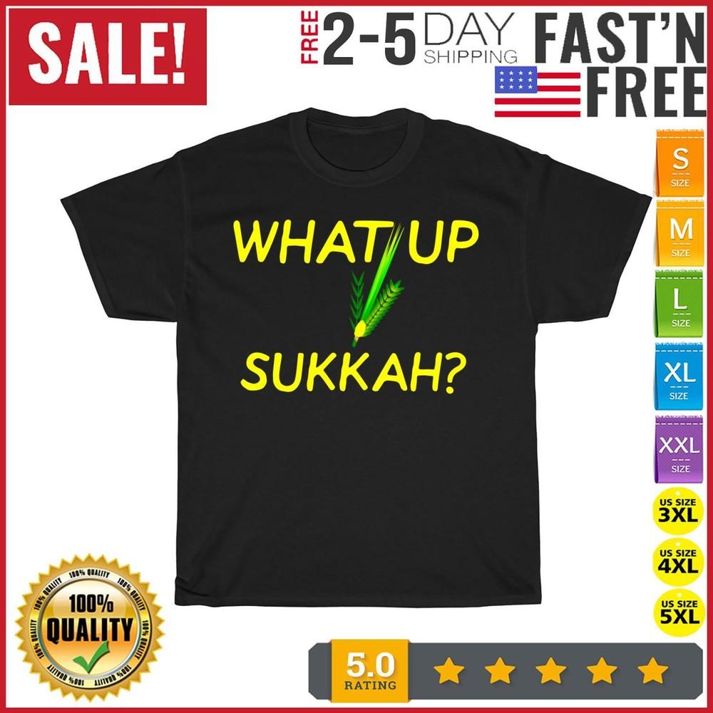 

Happy Sukkot Four Species Lulav Jewish Vintage T Shirt Men Women Fashion NEW 4XL
