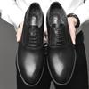 Fashion Genuine Leather Oxford Fotwear High Quality Mens Dress Shoes New Fashion Wedding Party Formal Shoes Lace Up Male Business Shoes