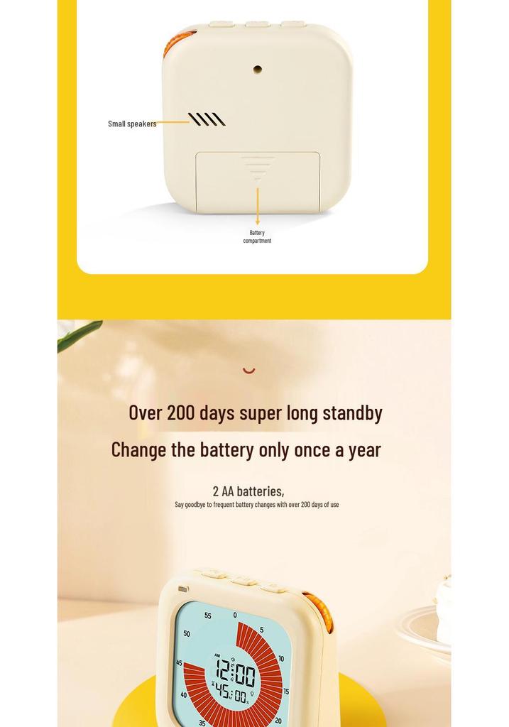 Bestselling Student Self-Discipline Visual Timer with Clock Alarm