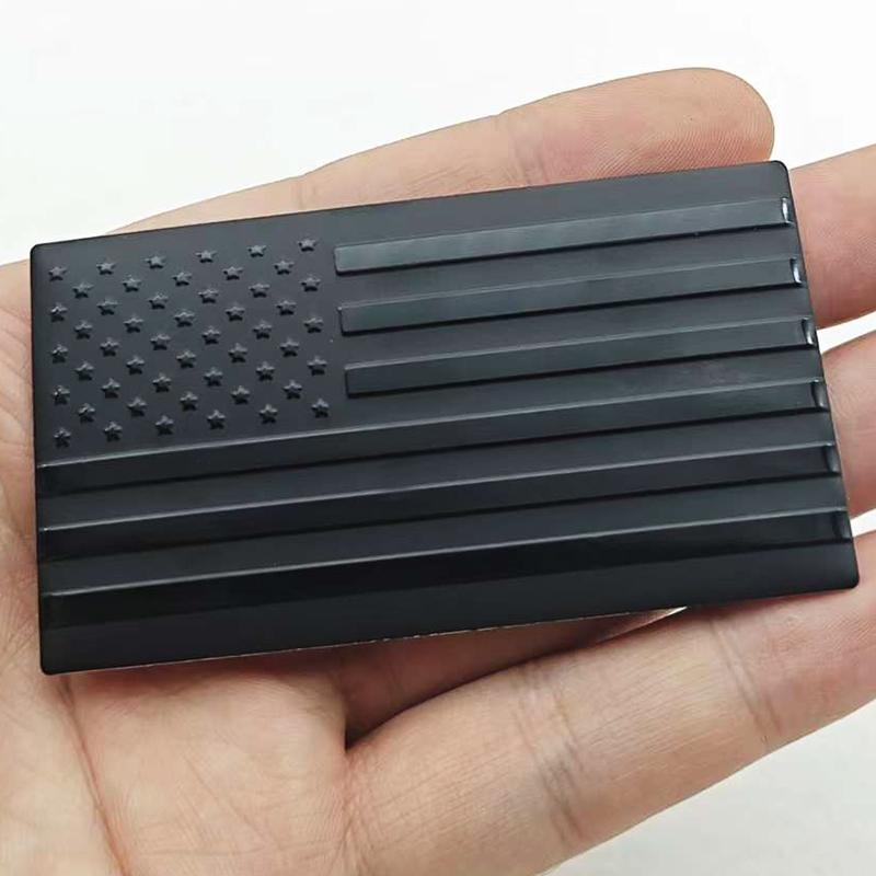 American Flag Aluminum Car Sticker Motorcycle Badge Auto Accessory Durable Auto Decal Universal Car Sticker Accessories