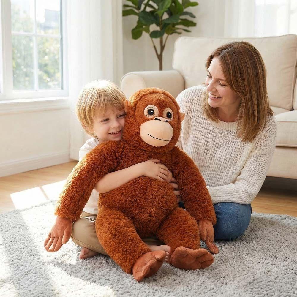 Stuffed Doll Monkey Plush Toy Realistice Orangutan Plush Doll Large Plush Monkey Doll Baby Toys