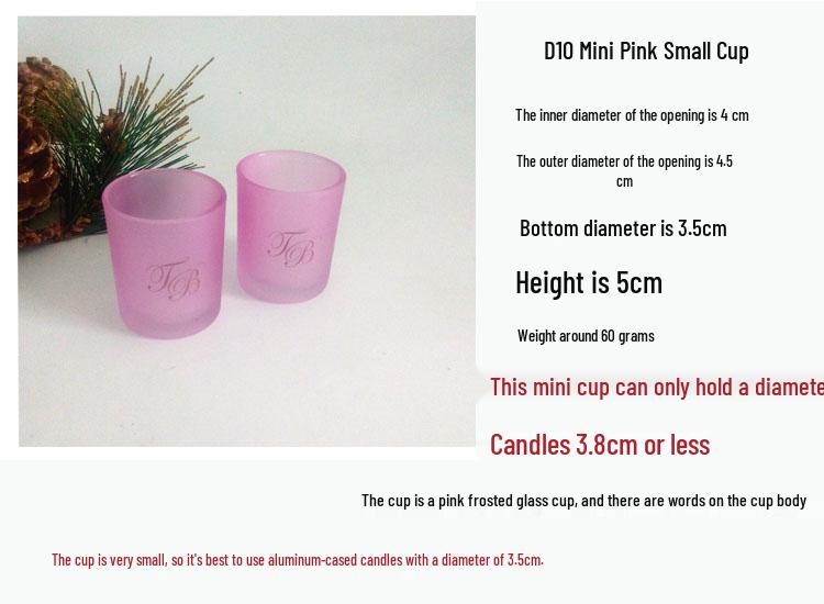 Frosted Glass Candle Holder – Windproof Glass Cup Without Candles
