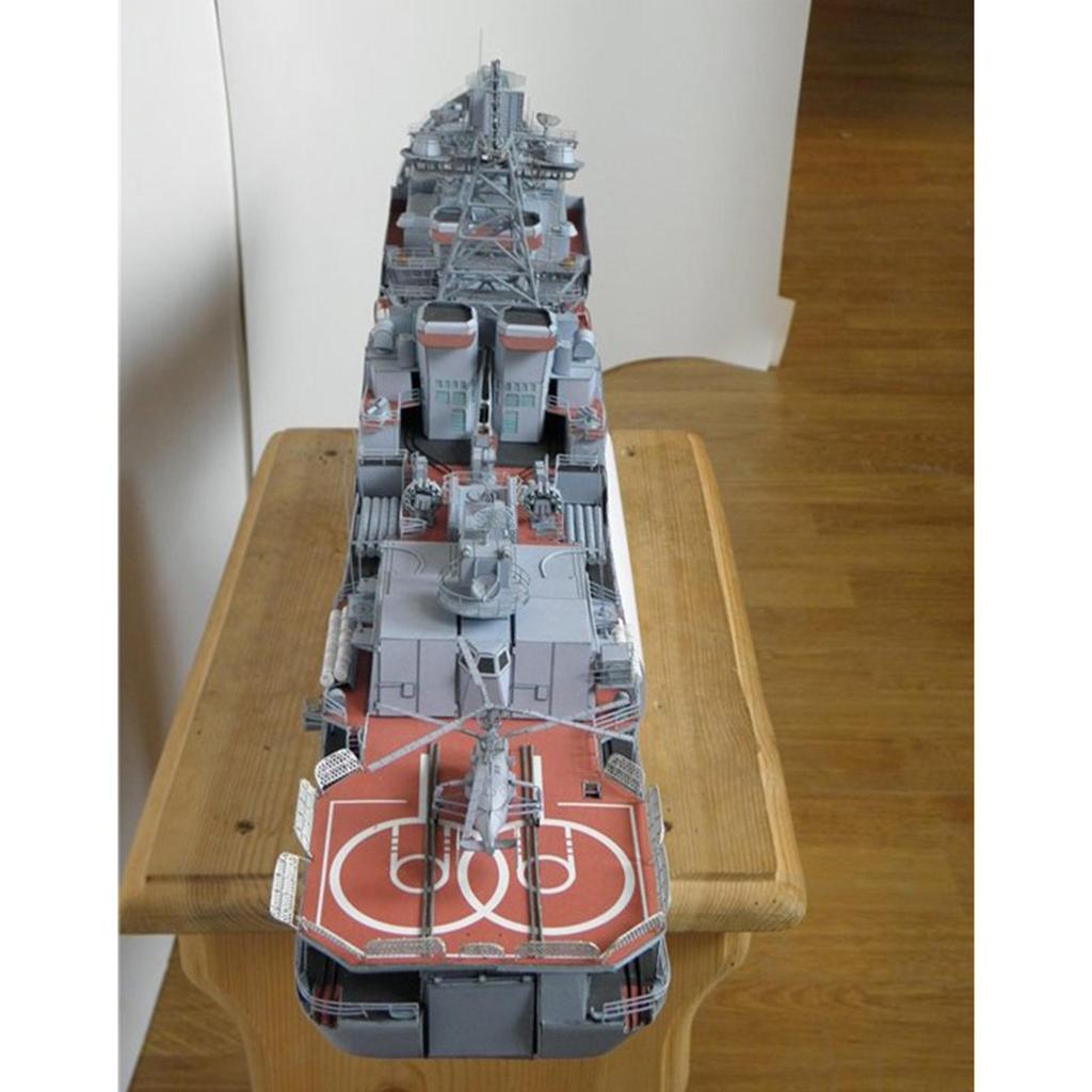 Exquisite 1/200 Russian Levchenko Ship Paper Model Education Puzzle Assemble Toy for Kids Adults Office