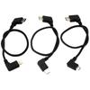3Pcs Cables Set USB C Lightning Micro For DJI Mavic 3/Air 2S/Mavic Air 2/Mini 2