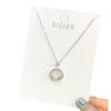 S925 Sterling Silver Necklace Female Ping An Lock Chalcedon Chain Chain
