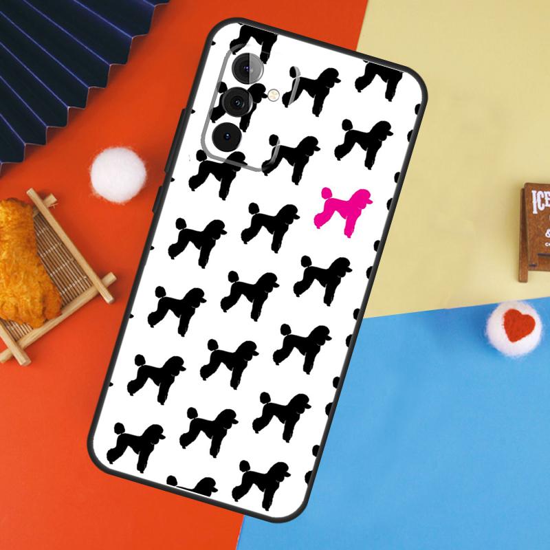 Cure Cartoon Poodle Case For Samsung Galaxy A56 A36 A16 A06 A13 A33 A53 A52 A32 A12 A54 A34 A14 A15 A35 A55 A17