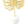 Gold Gold Metal Monsteras Leaf Table Decor  Study Desk Side Table Adornment
