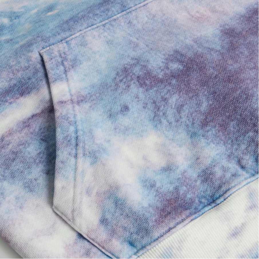 Kith Printed Hoodie Long Sleeve Men Tops Blue KHM030346-424