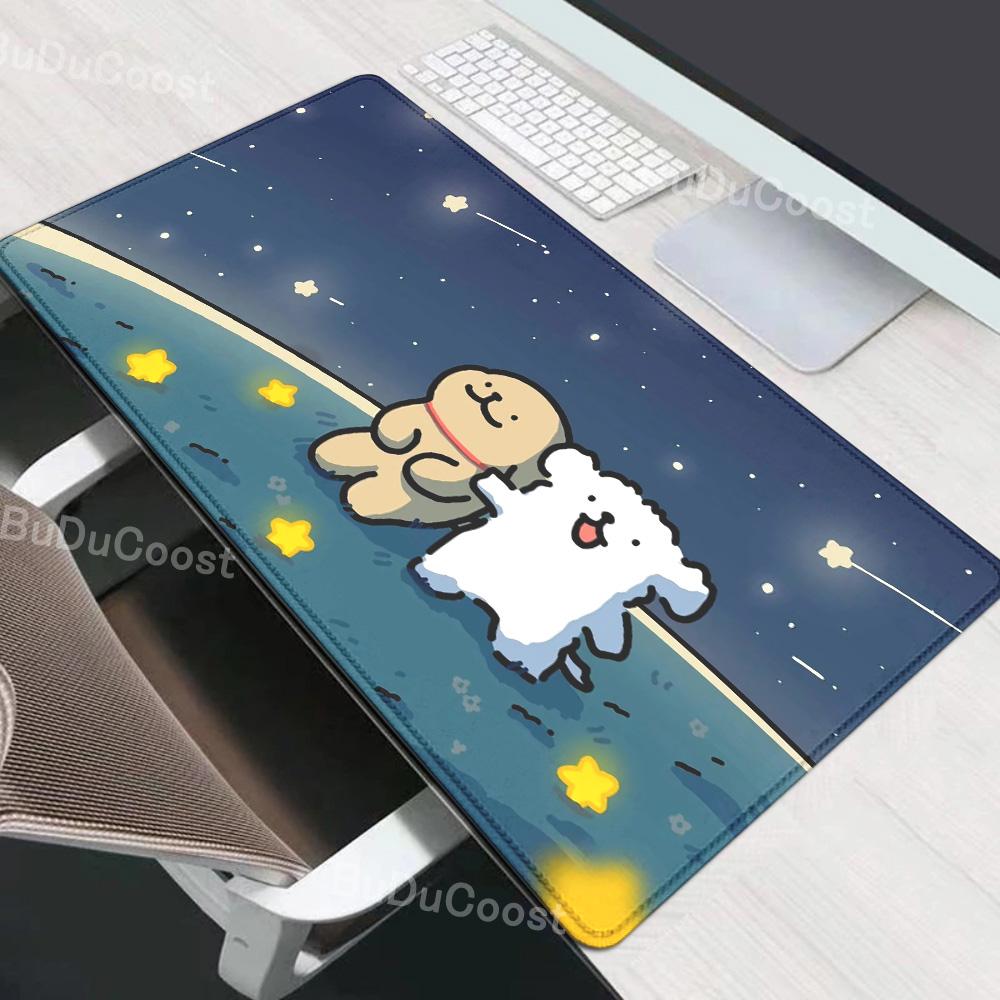 

Cartoon Line Dog Maltese teclado mousepad Nonslip LockedgeOffice Student Gaming Thickened LargeWriting teclado mouse pad Cushion 300x600x2mm