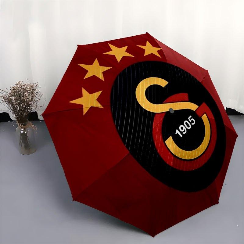Galatasaray Logo Sticker-Official Turkish Football Club EmblemUmbrella with Cute Design,Portable 3-Fold Compact Umbrella for Men&Women,Valen