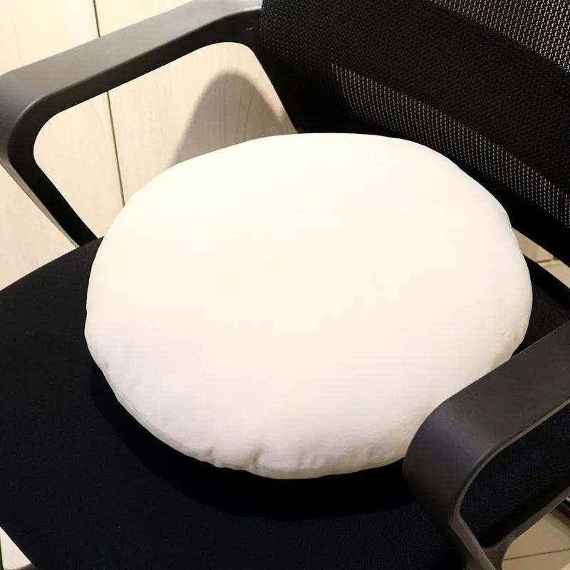 Simple Stylish Home Round Cushion Pillow Solid Color Ultra Soft Comfortable Tatami Sofa Bay Window Cushion Office Chair Cushion