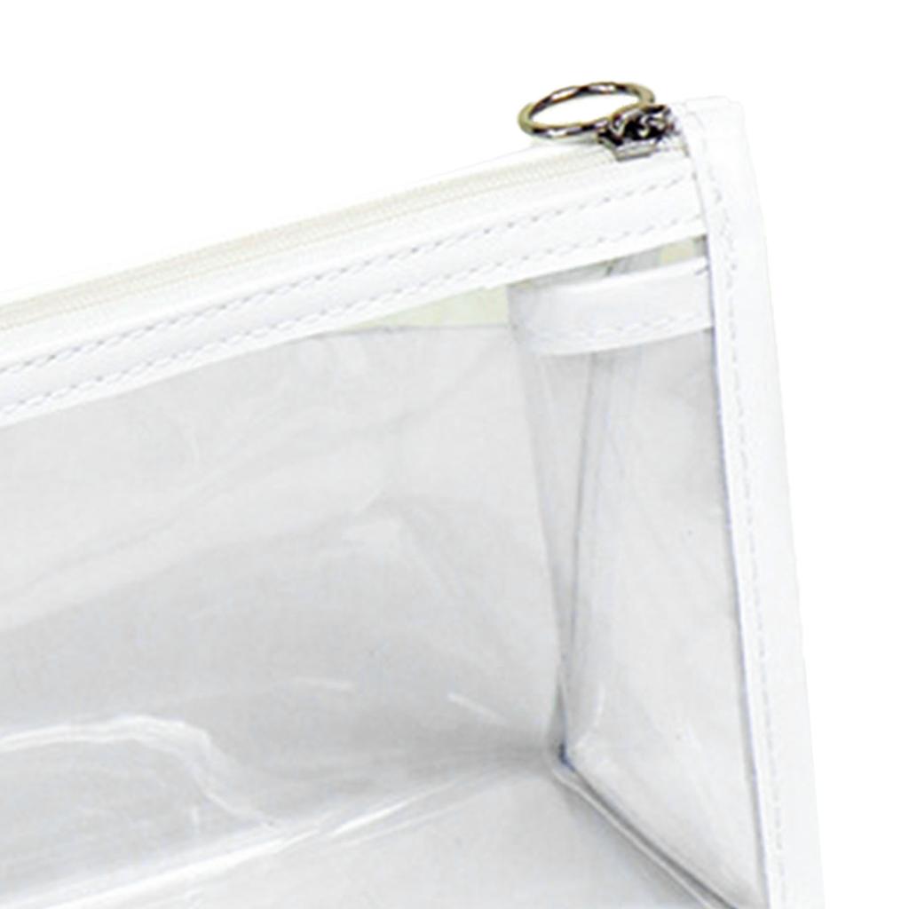 Husa transparenta pentru creion de mare capacitate, impermeabila, portabila, minimalista, transparenta, din PVC