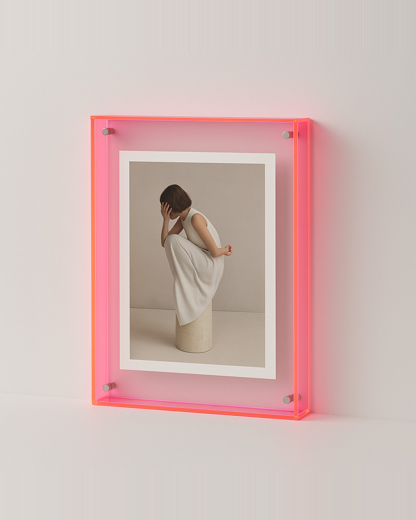 Hall Bedroom Colorful Picture Frame Without Photos Acrylic Photo Frame Transparent
