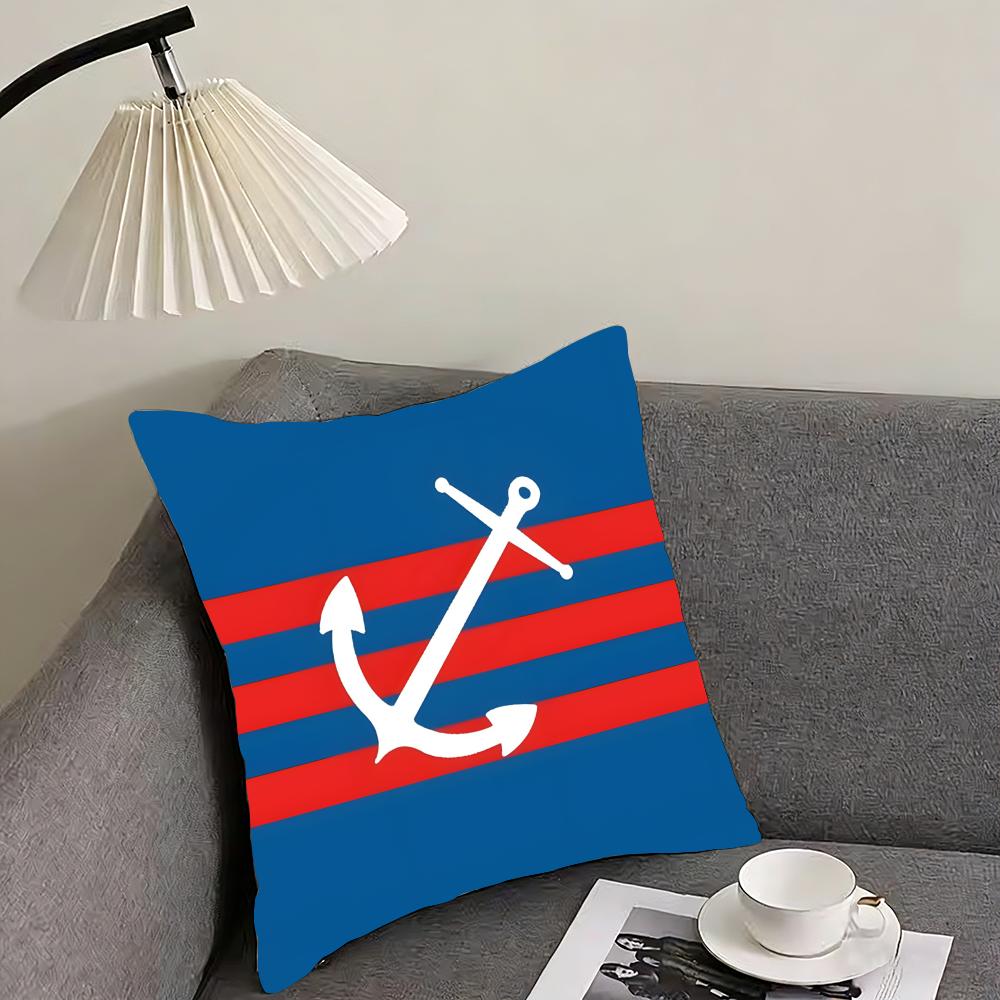 Ocean Sailor Line Texture Cushion Cover Reversible Plush Pillow Cover – For Car, Sofa, Bedroom, Perfect As a Gift.