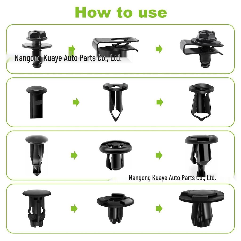125pcs Universal Bumper & Fender Clips for Honda & Toyota