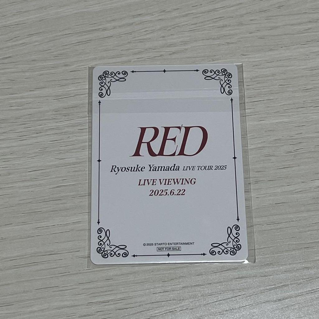 [USED] RED Yamada Ryosuke Live Viewing Bonus