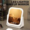 Eversible LED Makeup Mirror 3 Color Makeup Beauty Mirror 5x Magnifying Mirror with Led  Travel