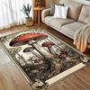 Multiple Sizes Red Mushroom Printed Carpet for Bedroom Living Room Bedside Sofa Floor Mat Modern Home Decor Area Rug Large Size