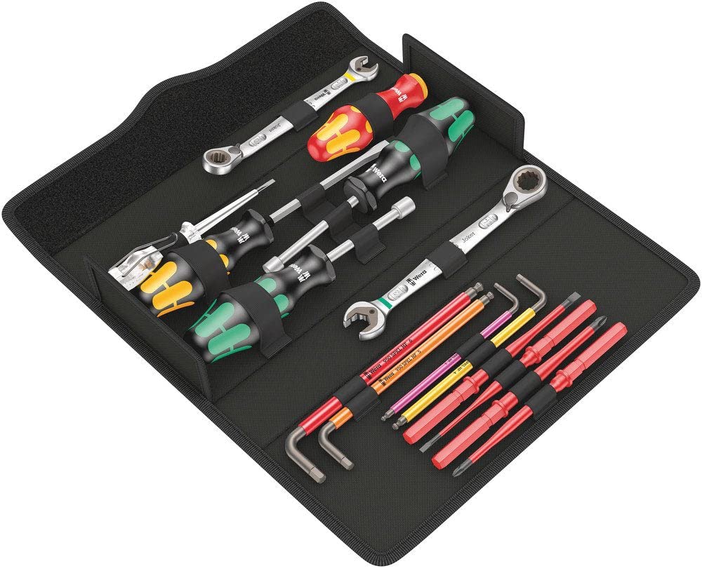 

WERA Kraftform Compact Tool Set for with Storage 136026 15-Piece Plumbing, Case,