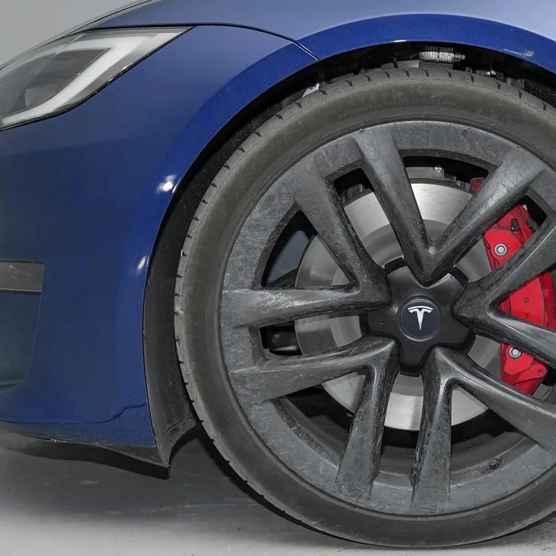 4Pcs 56mm/60mm Tesla Car Wheel Center Hub Cap For Model 3 Model Y Model X Model S Auto Rim Cover Decorate Stickers Accessories