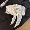 Lace Trim Polka Dot Headband Polyester Triangular Headscarf Fashion Triangular Hair Band  Summer
