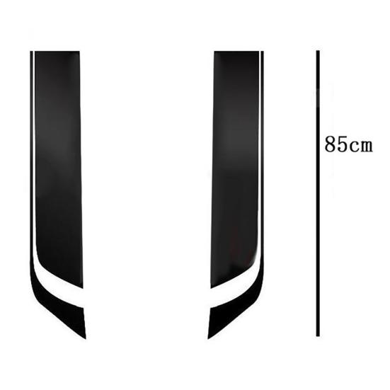 2 Stücke Auto Racing Haube Aufkleber Sportliche Streifen Aufkleber Wasserdichte DIY Dekoration