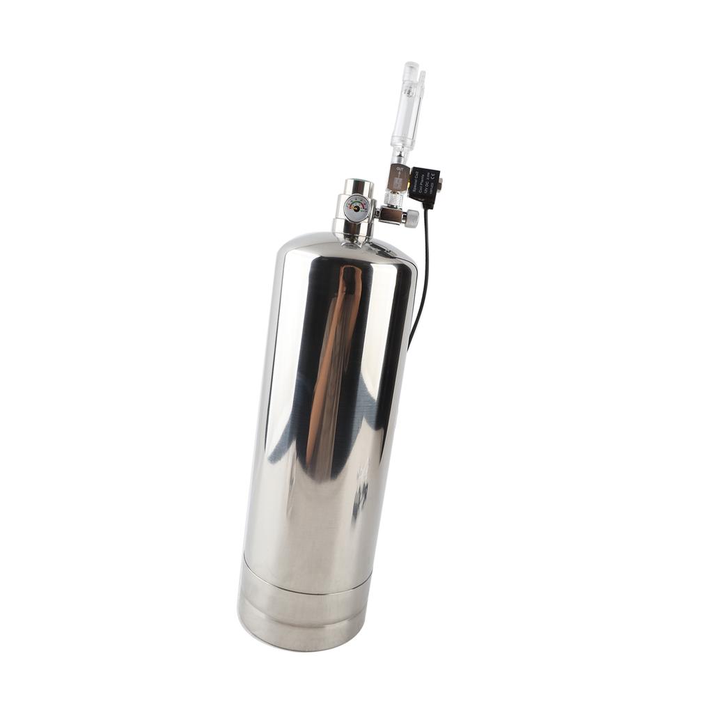 CO2 Generator System Aquarium Carbon Dioxide Generator Kit with Stainless Steel Bottle and Refiner