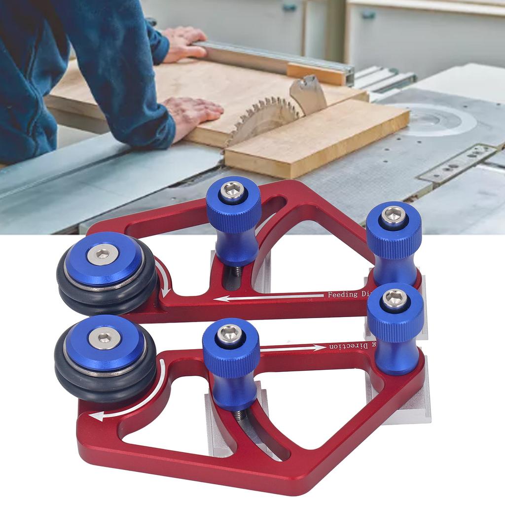 Woodworking Bearing Stock Feeder with Sliding Blocks Table Saw Feed  Roller Featherboard Feedin