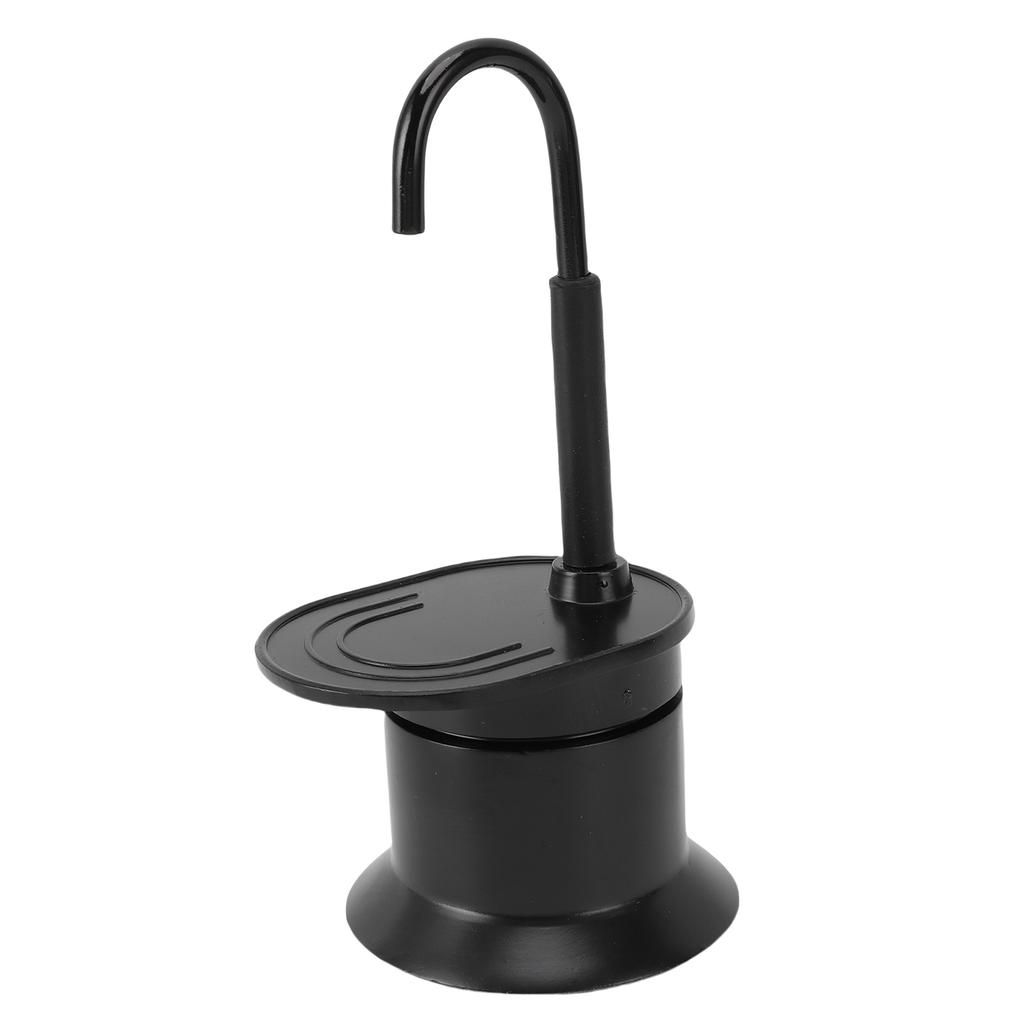 Single Tube Coffee Pot 1 Cup 50ML Aluminum Alloy Single Spout Stovetop Coffee Maker for Camping Outdoor Travel Black