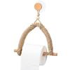 Retro Roll Kitchen Accessories Paper Rope Hanging Wall Toilet Paper Tube Bathroom Bathroom Stands | Document Holder (Brown)