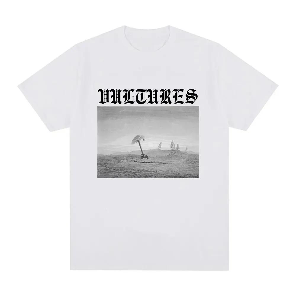 Rapper Kanye West Vultures Music Album Tshirt Womens Fashion Hip Hop Extra Large Tshirt Gothic Tshirt Street Clothing