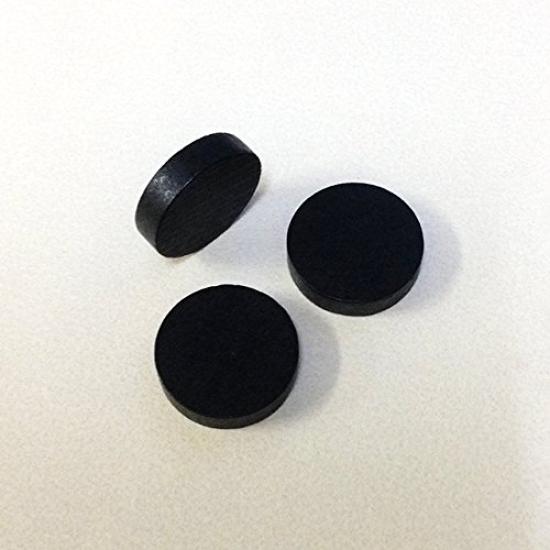 Black 20mm Wooden Discs 100 (approx. Pieces)