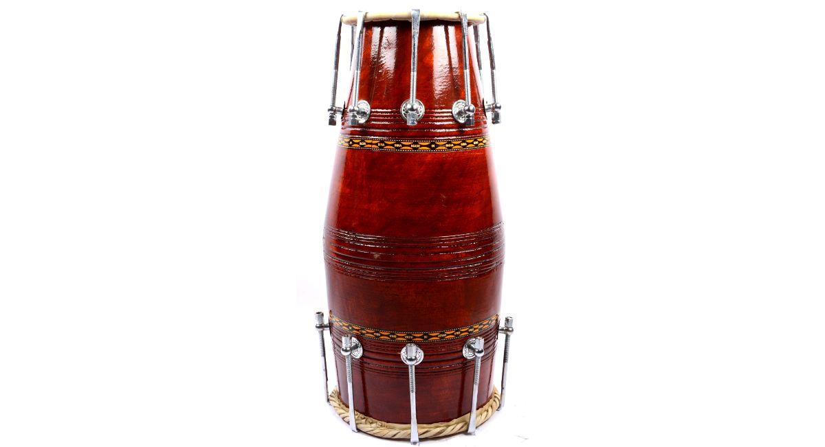 New Musical Traditional Bina Drum Naal No.59 with Bag - Authentic Handmade Drum