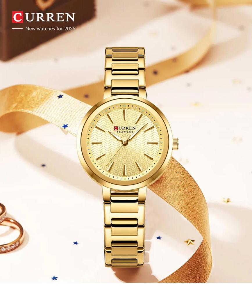 CURREN 9109 Women's Waterproof Quartz Watch - Simple, Casual Design with Small Dial
